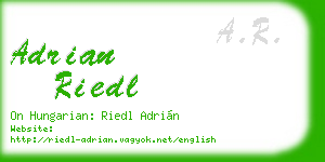 adrian riedl business card